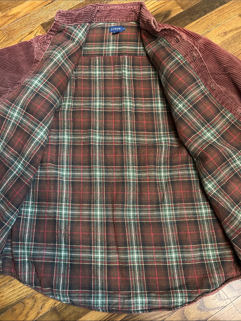 J. Crew Burgundy Corduroy Shirt Jacket - Picture 12 of 14